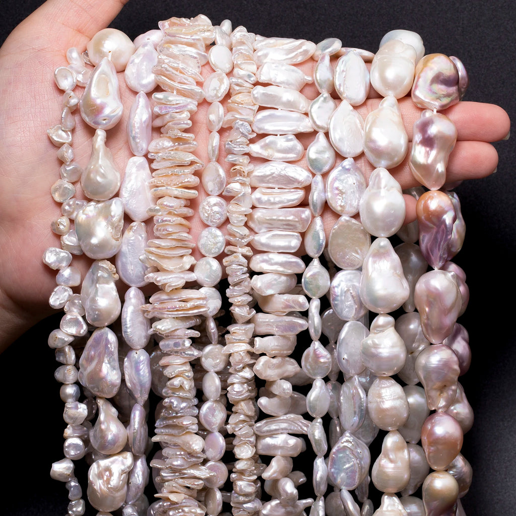 Pearl Beads Freshwater Baroque-Style Irregular Shapes for DIY Jewelry Making