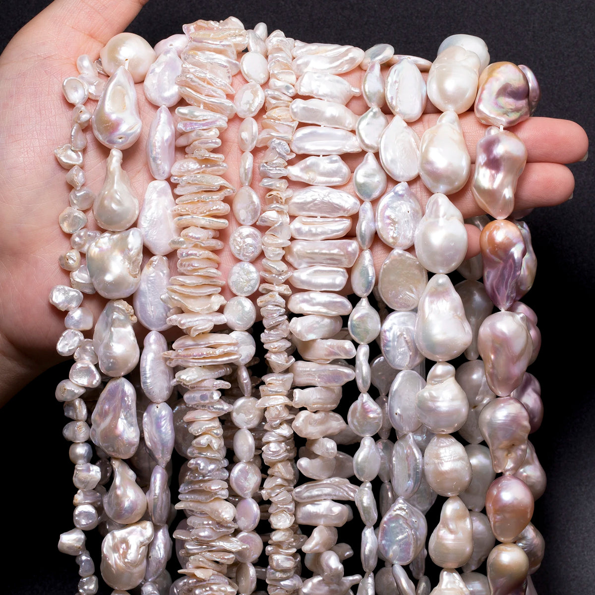 Pearl Beads Freshwater Baroque-Style Irregular Shapes for DIY Jewelry Making