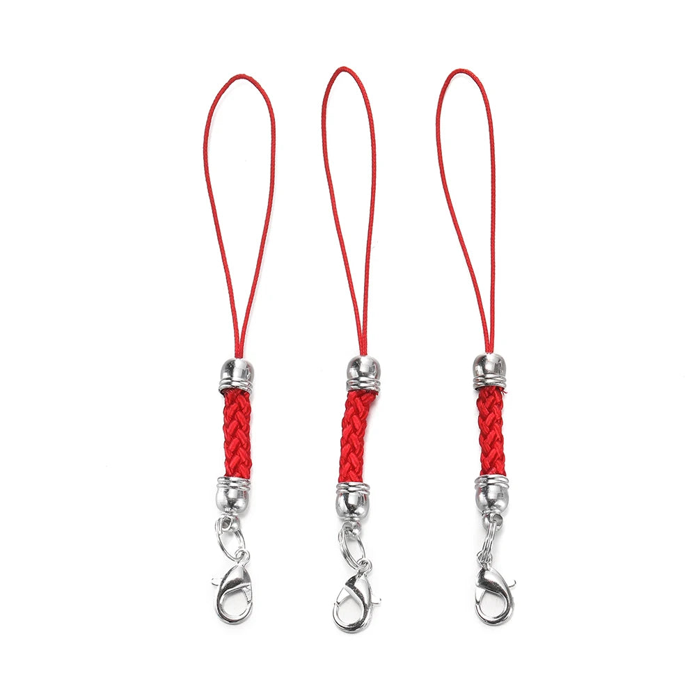 Keychain Cord Straps Lobster Clasps Jump Rings DIY Jewelry Making Craft Supplies