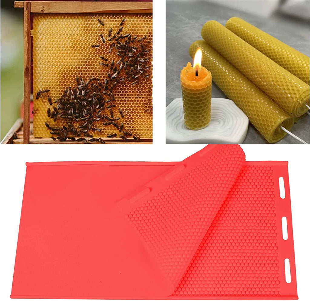 Silicon Flexible Beehive Wax Machine Foundation Sheets Mold Beeswax Foundation Press Mould Beekeeping for Beekeeper Candle