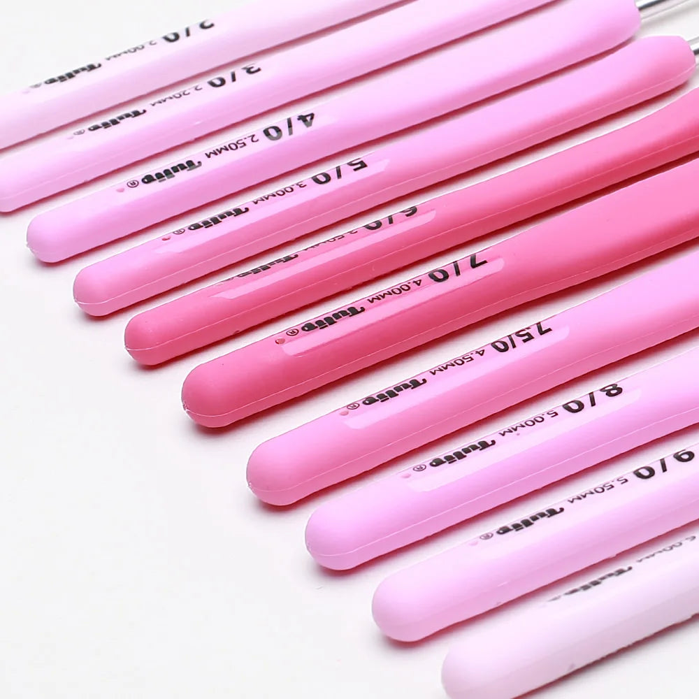 Crochet Hook, Tulip Etimo Rose for Handmade Yarn Crafts & Needlework