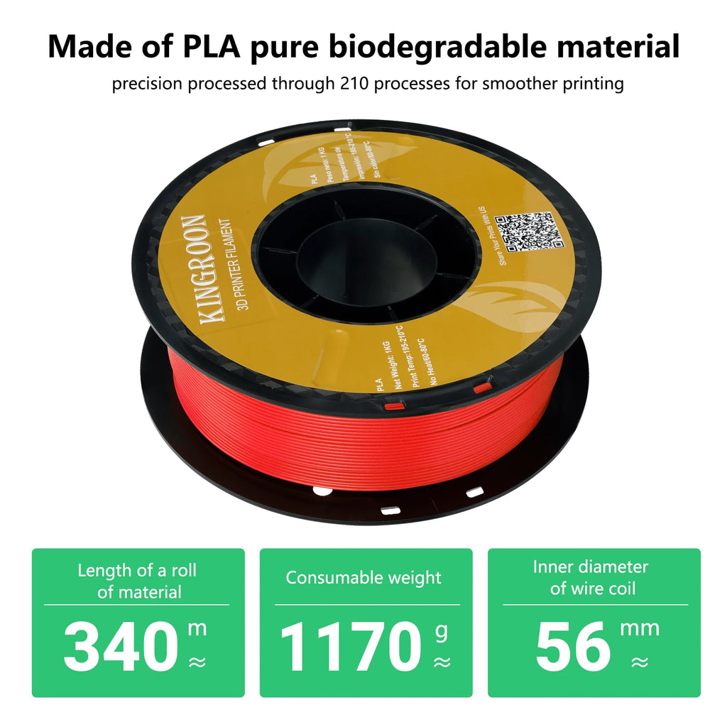 5KG PLA PETG TPU Filament 1.75mm High Quality 3D Printing Material Degradable Eco-friendly For 3D Printer Plastic 5 Rolls