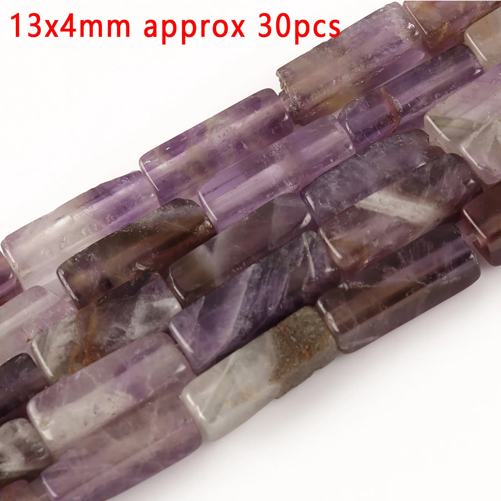 Stone Beads Purple Amethyst-Style Assorted Shapes for DIY Jewelry Making