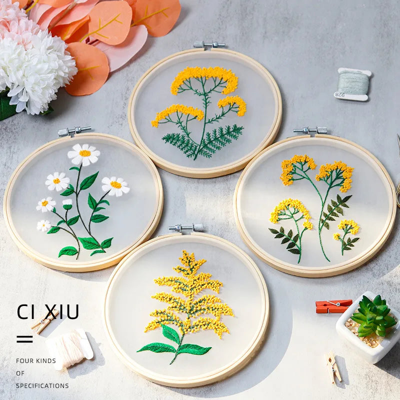 Embroidery Hoops, Round Frame Rings for Cross-Stitch & Needlecraft Projects