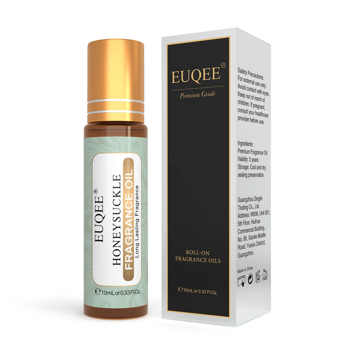 EUQEE Women's Roll-On Perfume Oil 10ml 31 Scents Alcohol-Free Long-Lasting