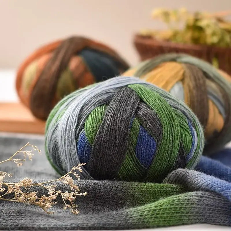 Yarn, Rainbow Gradient for Handmade Shawls, Sweaters, Hats & Knitwear