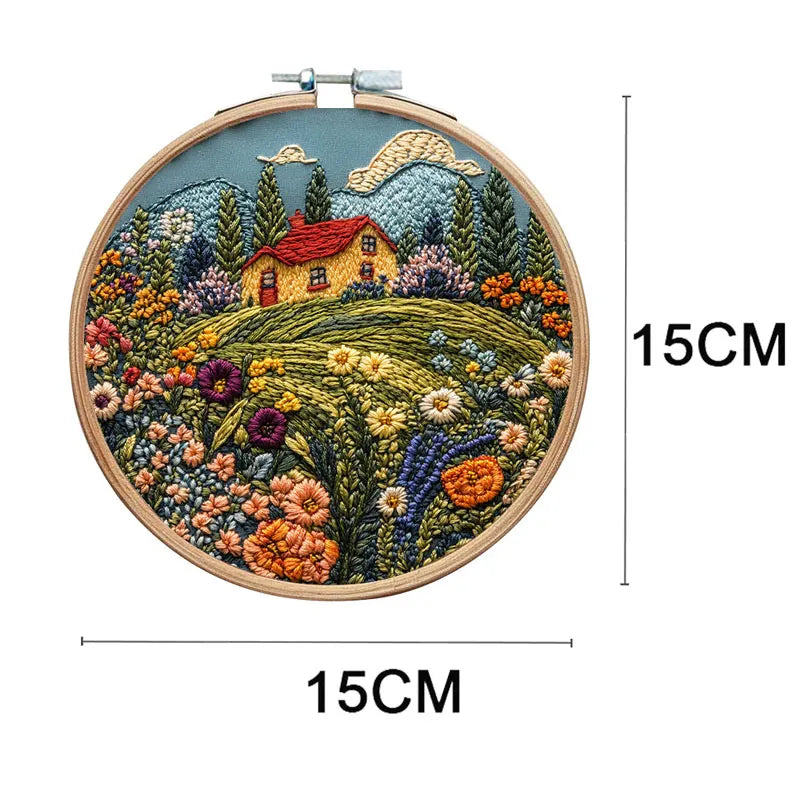 Embroidery Kit for Handmade Needlework, Stitching Practice & Creative Gifts