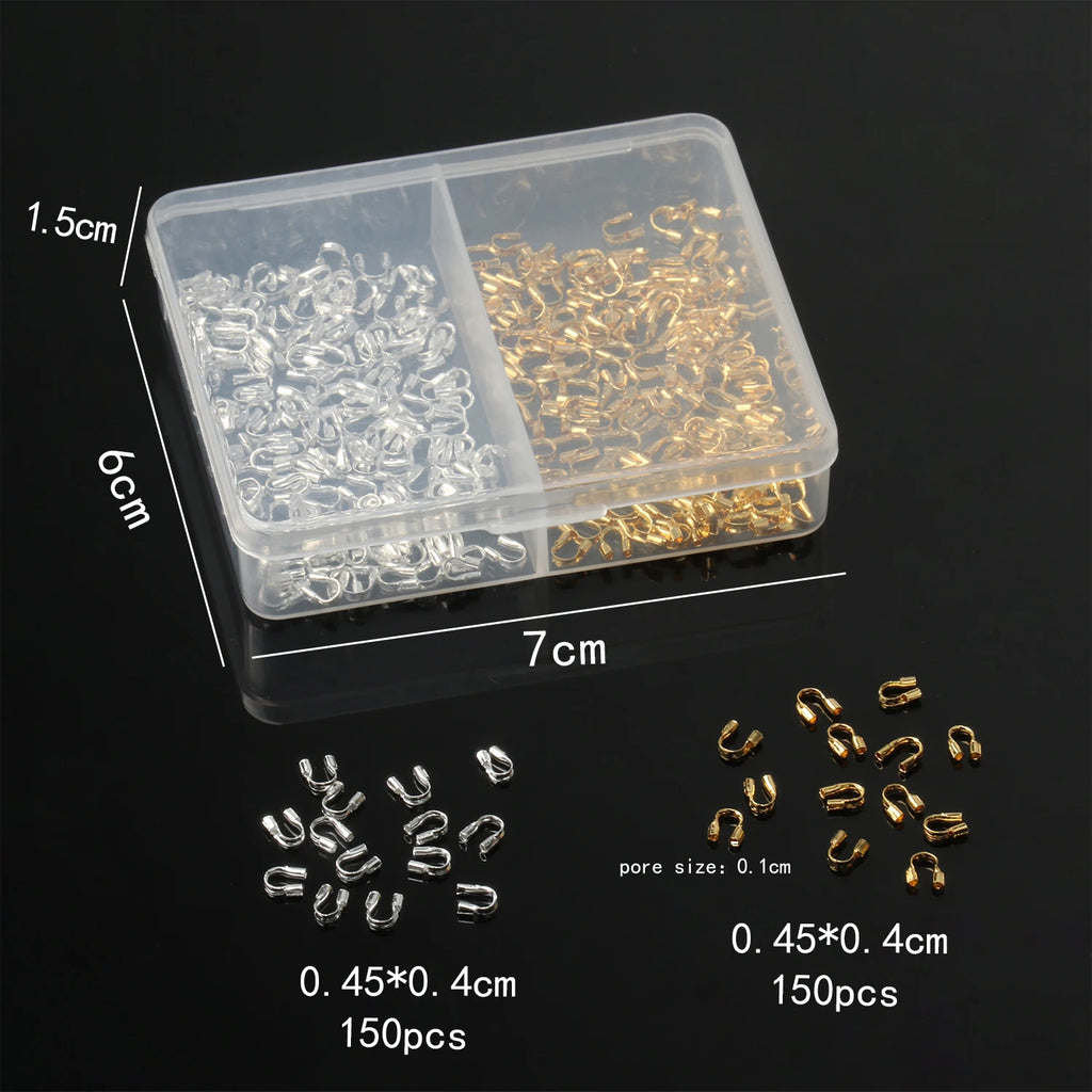 Wire Guards Gold-Tone U-Shape Beading Protectors DIY Jewelry Making
