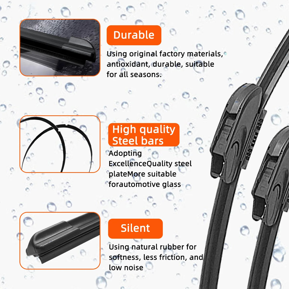 General windshield wipers ranging from Premium Quality Replacement Accessory