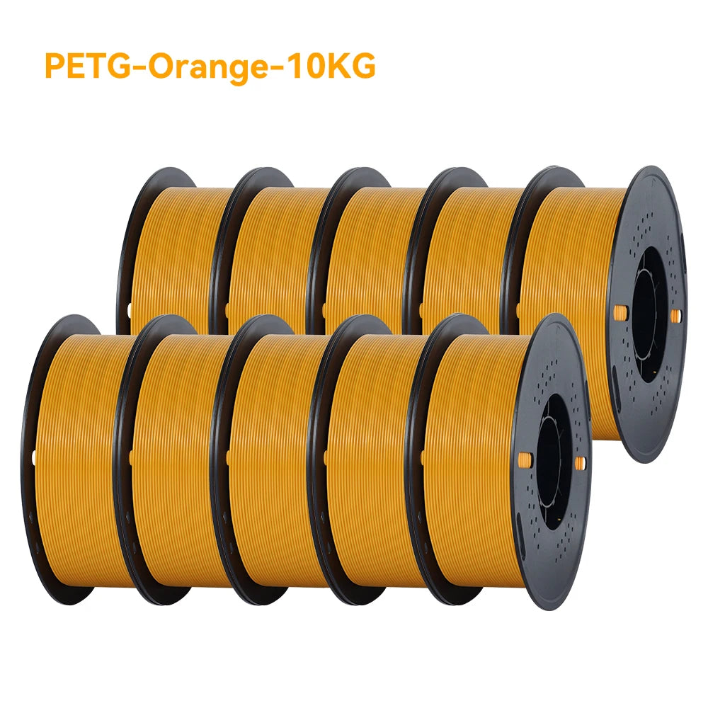 3D Printer Filament PLA & PETG 10KG 10 Rolls 1.75mm 33 Colors KINGROON