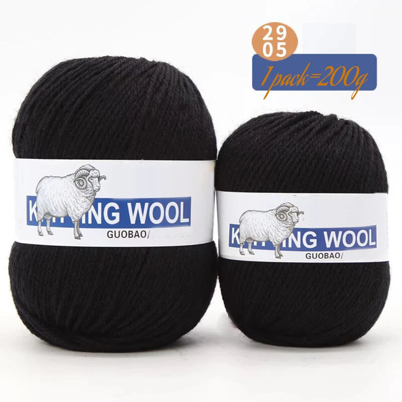 Yarn, Medium Thickness for Knitting Sweaters, Coats, Scarves & Winter Hats