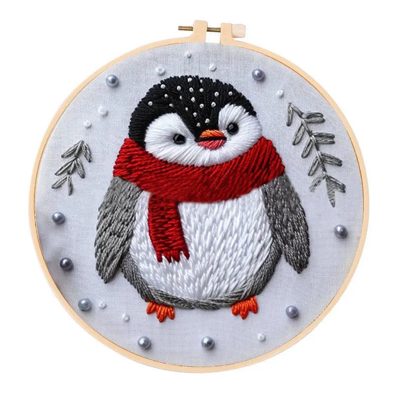 Cross-Stitch Kit, Christmas Pattern with Instructions for Handmade Decor