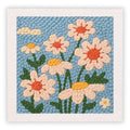 Punch Needle Kit, Flower & Animal Patterns with Frame for Embroidery Crafts