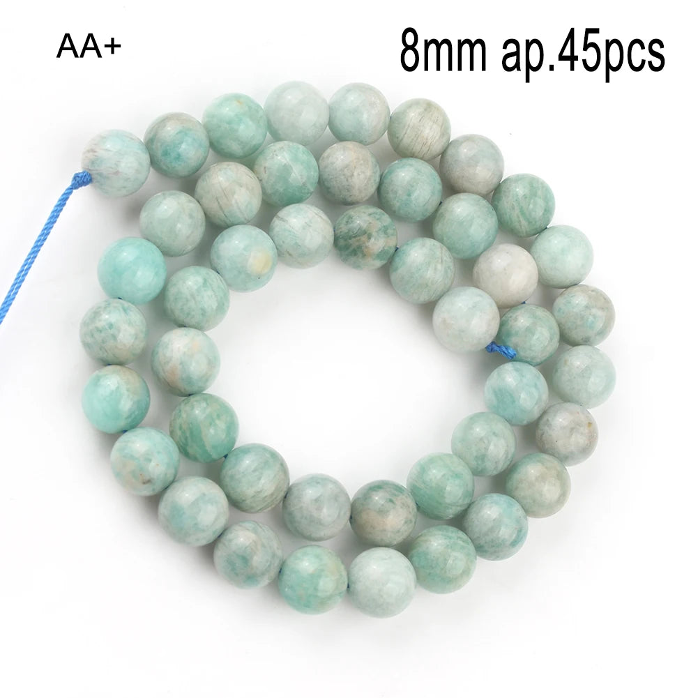 Stone Beads Amazonite-Style Faceted Mixed Shapes for DIY Jewelry Making