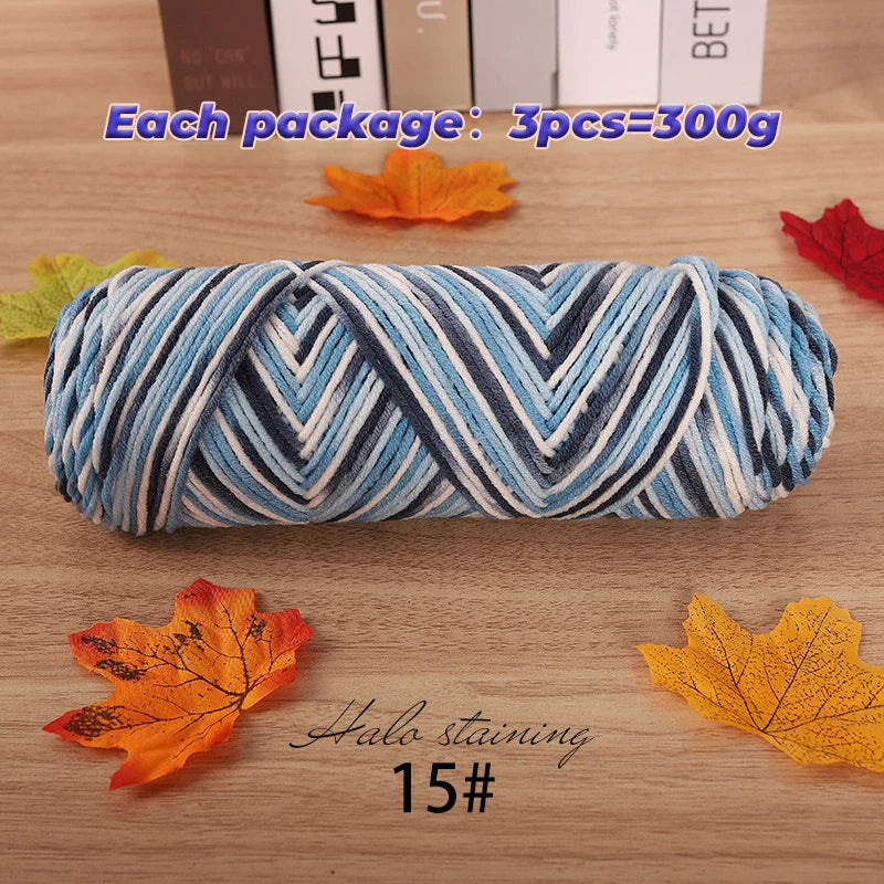 Yarn, Multicolor for Handmade Sweaters, Scarves, Blankets & Crochet Crafts
