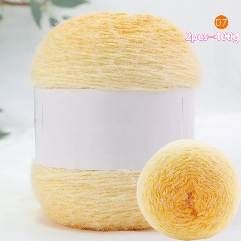 Yarn, Long-Color Gradient for Knitted Blankets, Flowers & Handmade Crafts