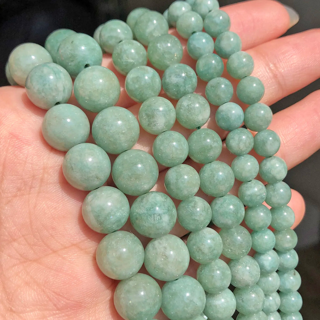 Stone Beads Round Jade Chalcedony Styles for DIY Jewelry Making Craft Beads