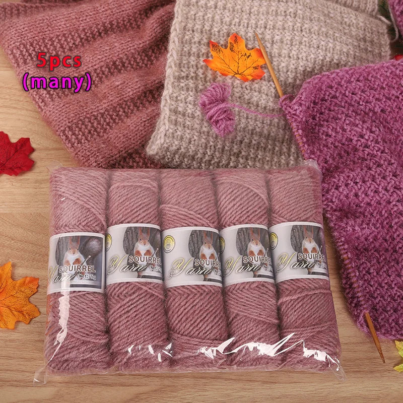 Yarn, Thick Textured for Handmade Hats, Scarves, Coats & Creative Gifts