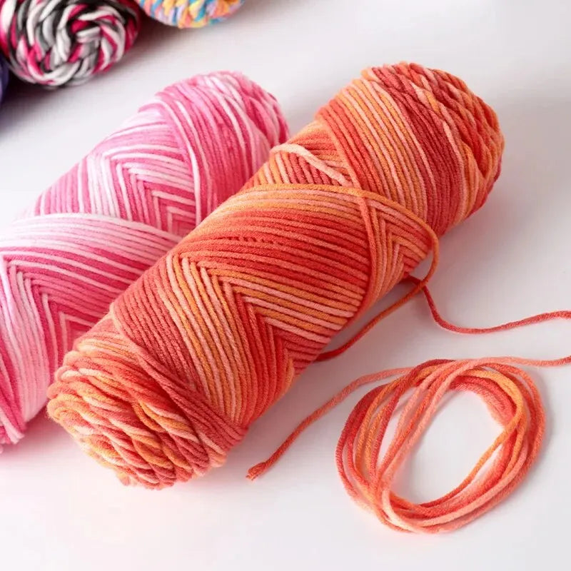 Yarn, Multicolor for Handmade Scarves, Sweaters & Crochet Accessories