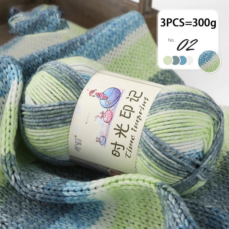 Yarn, Colorful Gradient for Sweaters, Coats, Gloves, Bags & Blankets