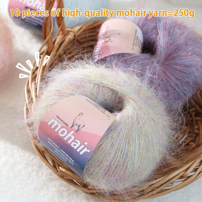 Yarn, Multicolor for Handmade Sweaters, Openwork Coats, Scarves & Shawls