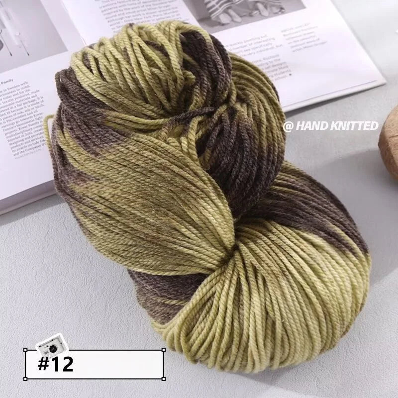 Yarn, Chunky Color Gradient for Handmade Coats, Scarves, Hats & Gloves