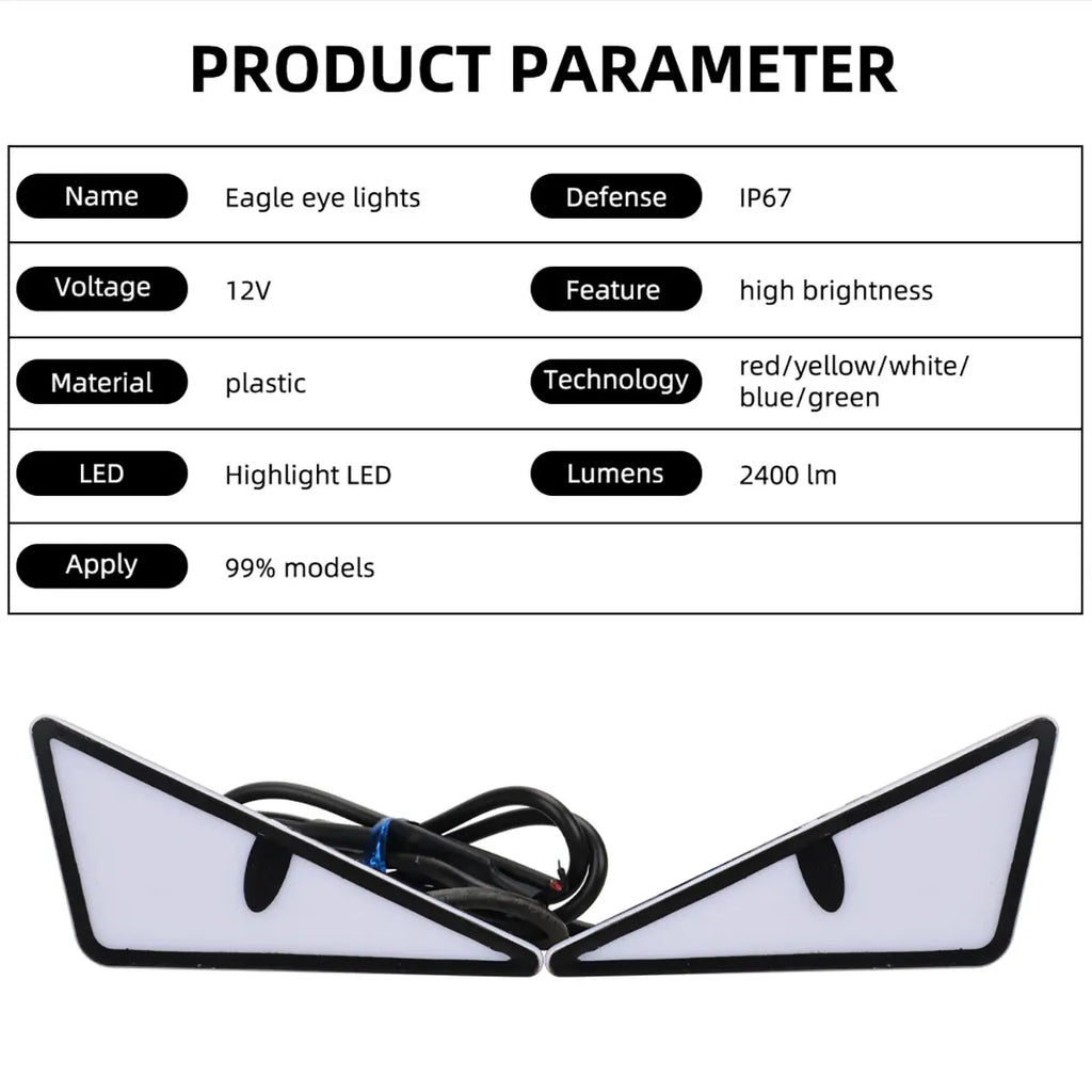Universal Car LED Devil Eyes Premium Quality Replacement Accessory