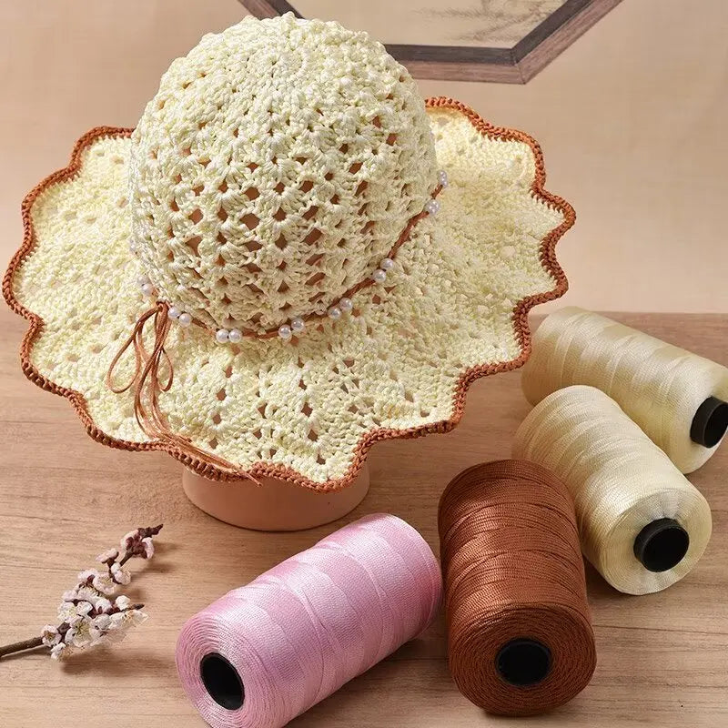 Yarn, Flat Summer Crochet for Sun Hats, Sandals, Bags & Storage Baskets