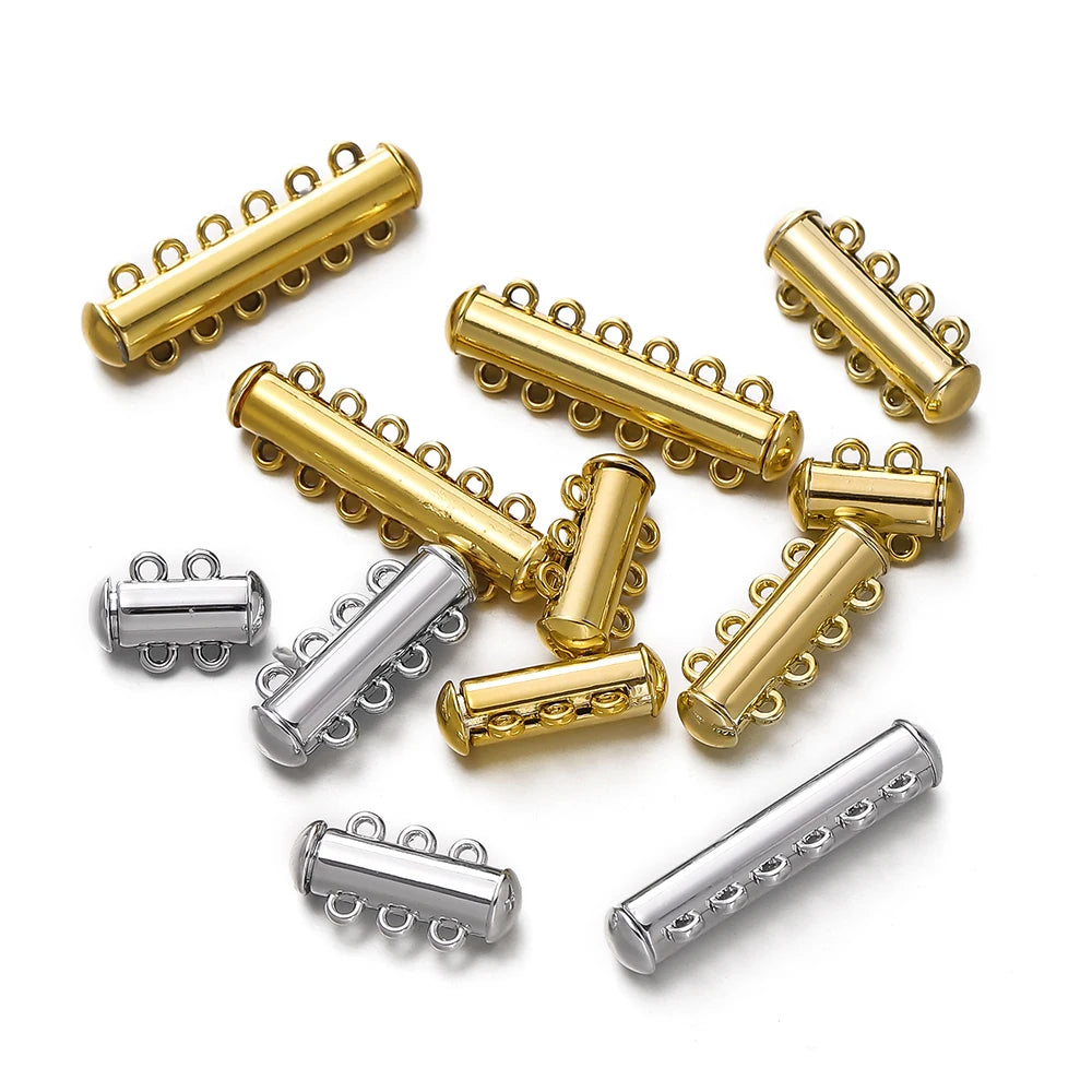 Magnetic Clasps Multirow Metal Bracelet Connectors DIY Jewelry Making