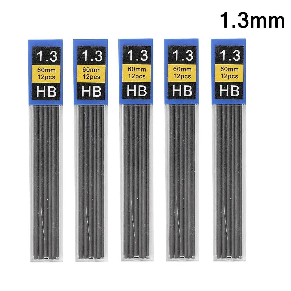 Mechanical Pencil, Metal Anti-Slip Grip, 0.3–2.0mm + Lead Refills