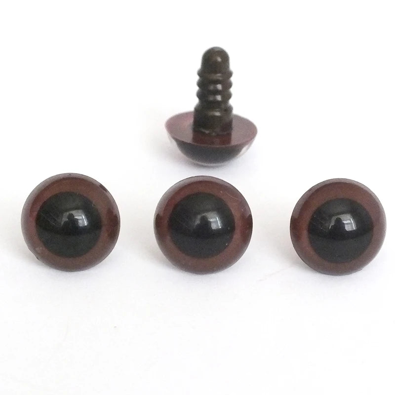 20/50pcs of safety eyes suitable for Doll | Taxidermy with washers 8-20mm brown plastic safety eyes crochet enthusiasts safety eyes