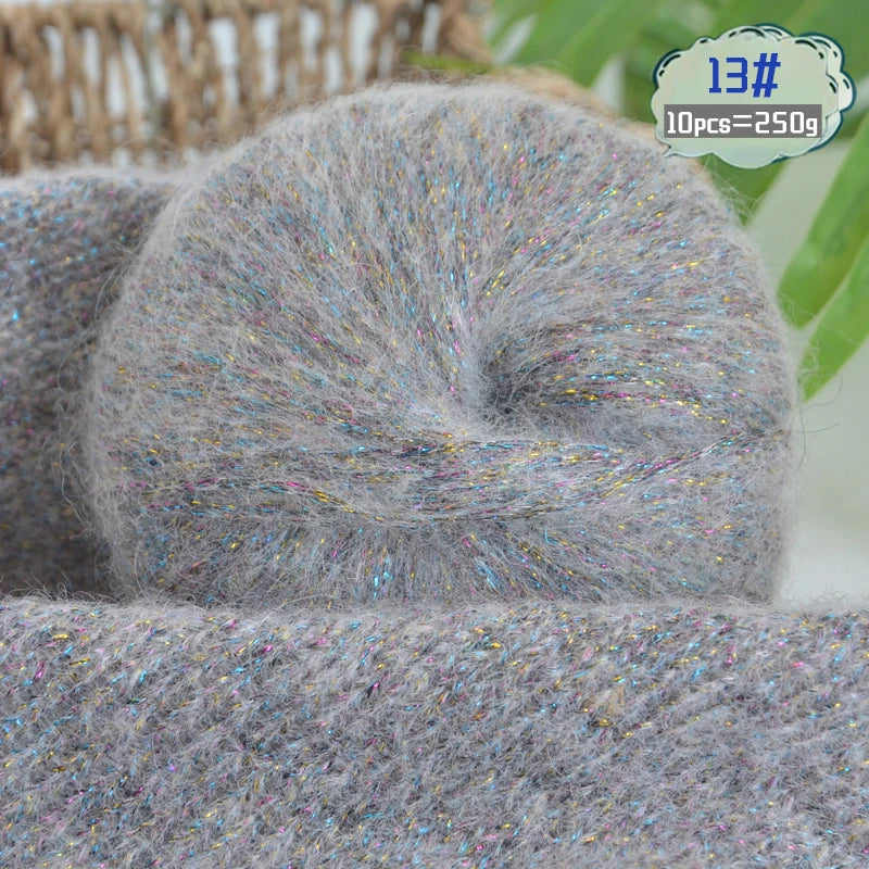 Yarn, Glitter Effect for Knitting Sweaters, Scarves, Hats & Handmade Gifts