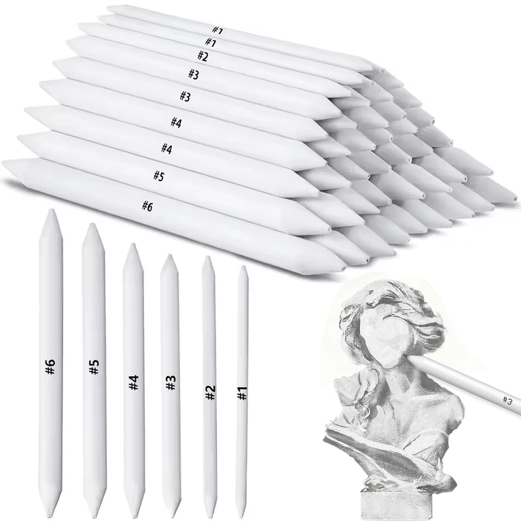 Art Blending Burnisher Stumps — 6 or 48 Piece Sets Perfect for Gradients!