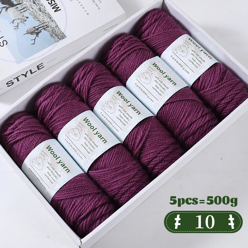 Yarn, Thick Rainbow Gradient for Coats, Scarves, Gloves & Creative Knitwear