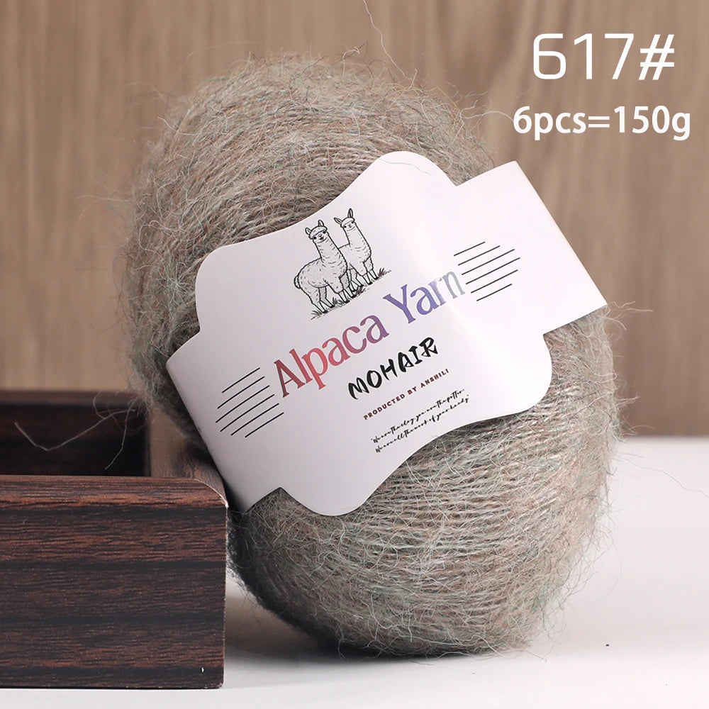 Yarn, Solid Color Long-Pile for Sweaters, Gloves, Hair Ties & Shawls
