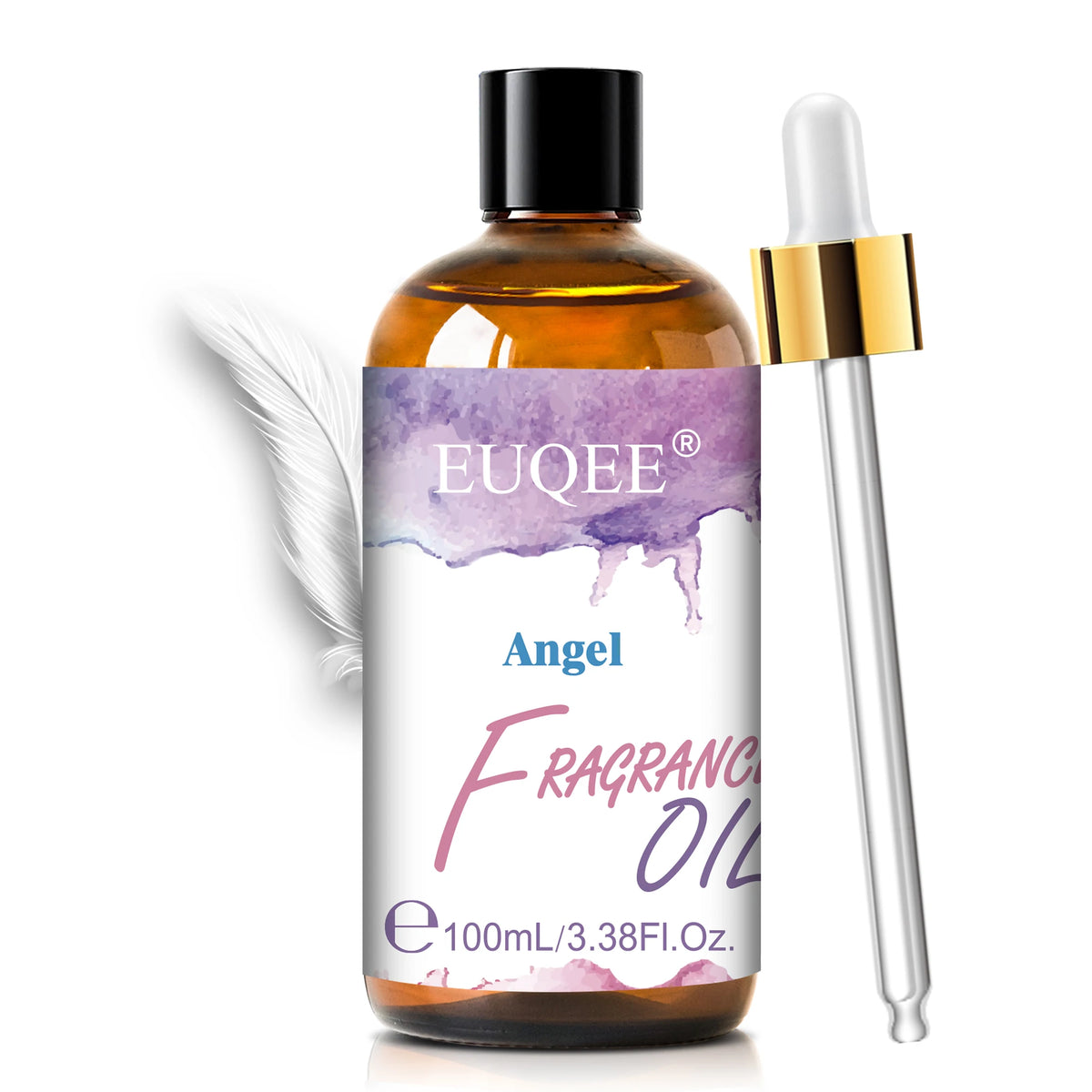 EUQEE Premium Fragrance Oil 100ml UV Glass Gold Dropper Candle Soap Bath Bomb 18 Scents
