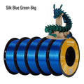 KINGROON Silk Dual-color PLA Filament 3D Printer 1.75mm 11/22 lbs Silk PLA Filament Plastic Materials 3D Printing Special Color