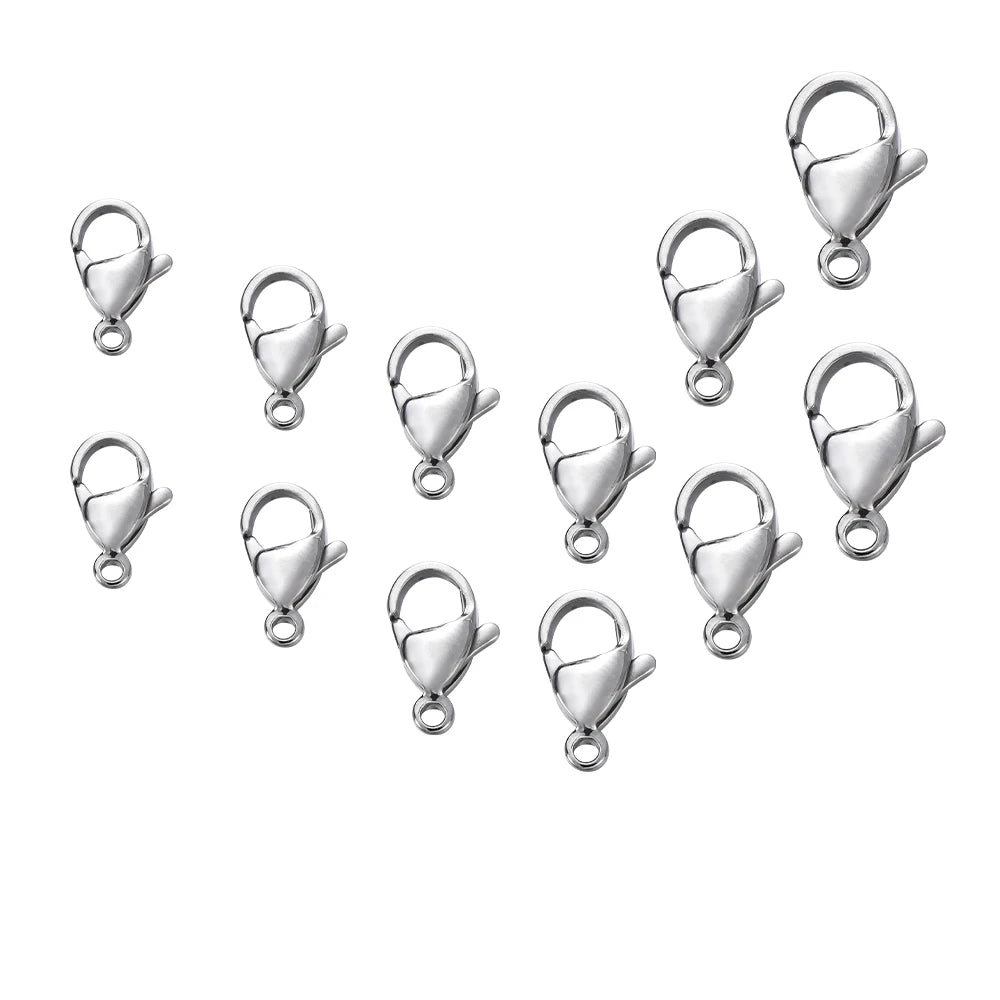 Lobster Clasps Stainless Steel Necklace Connectors DIY Jewelry Making