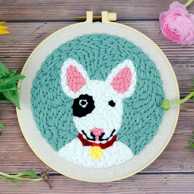 Punch Needle Kit, SDOYUNO Animal Patterns with Yarn & Threader Tools