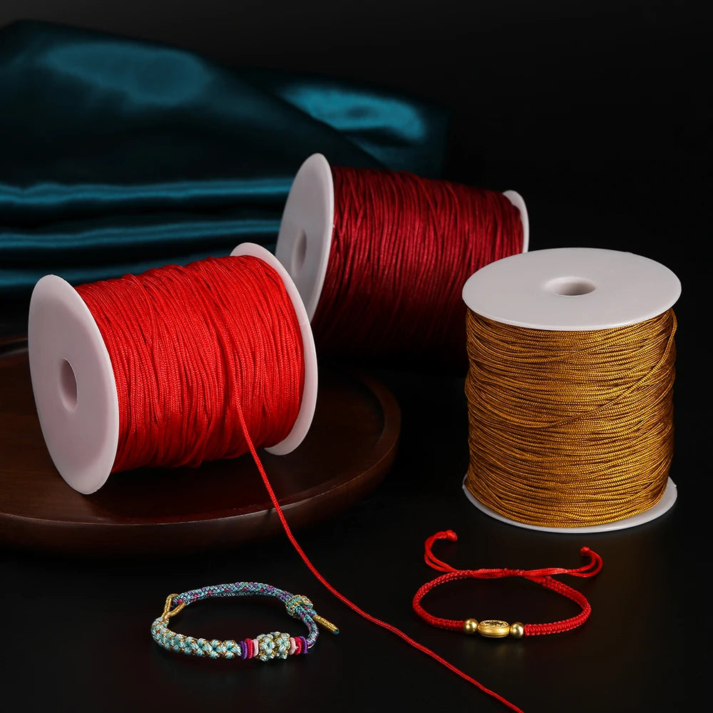 Nylon Beading Cord Colored Nonstretch Jade Thread DIY Jewelry Making
