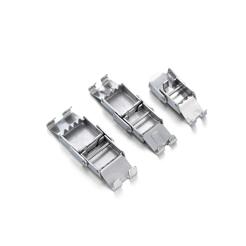 Watch Band Clasps Stainless Steel Jaw Crimp Hooks DIY Jewelry Making