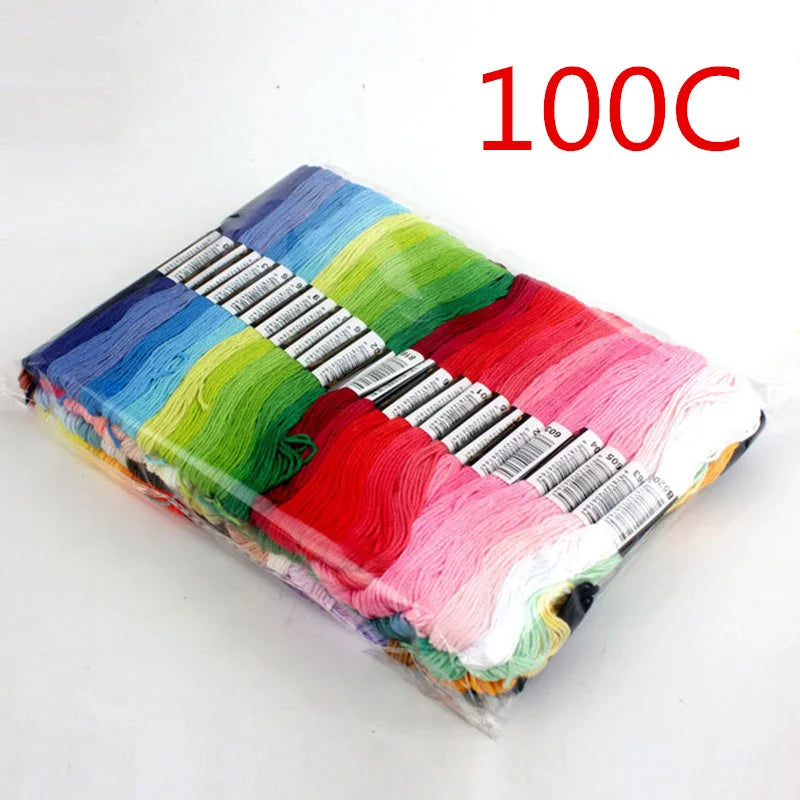 Embroidery Thread, Assorted Colors for Cross-Stitch & Needlework Projects
