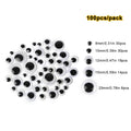 100pcs/200/550pcs Self-adhesive Googly Wiggle Eyes Premium Quality Replacement Accessory