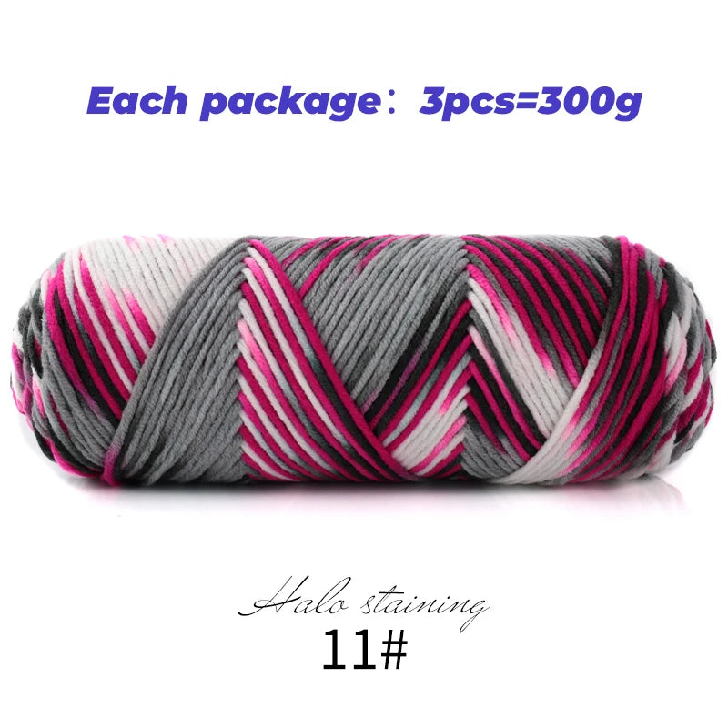 Yarn, Multicolor for Handmade Sweaters, Scarves, Blankets & Crochet Crafts