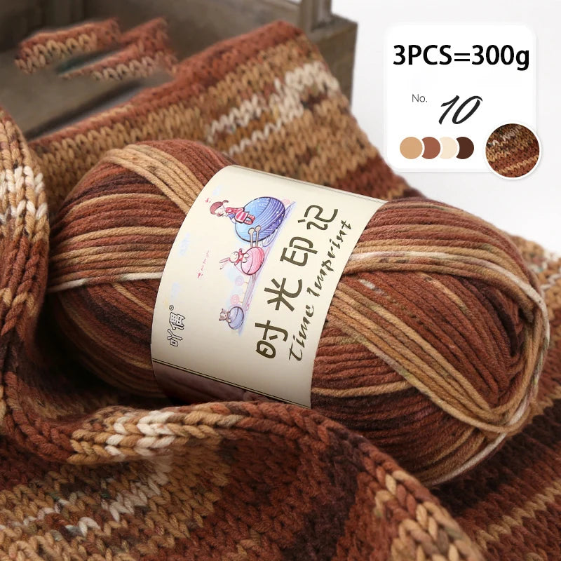 Yarn, Colorful Gradient for Sweaters, Coats, Gloves, Bags & Blankets