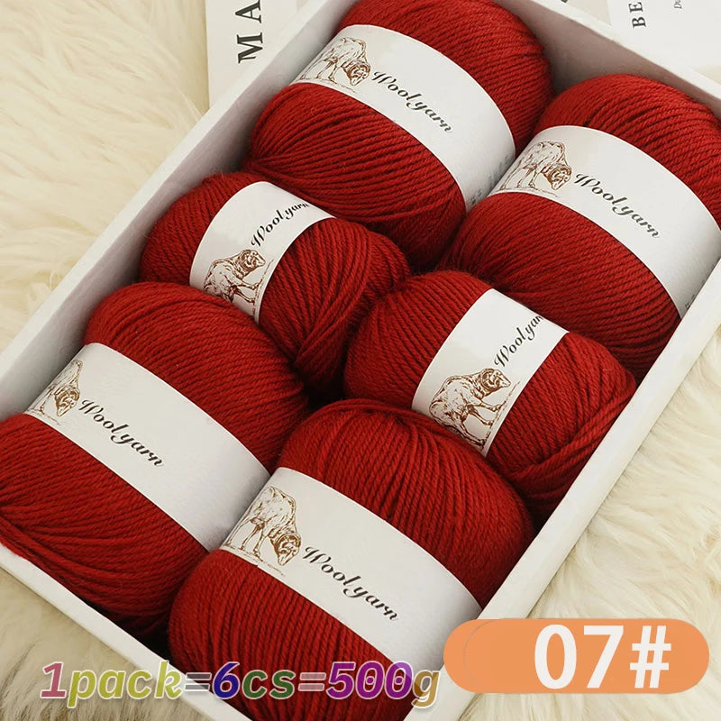 Yarn, Solid Color for Handmade Scarves, Sweaters, Gloves & Winter Hats