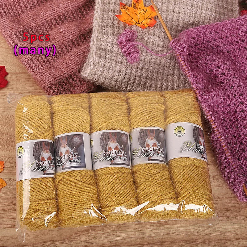 Yarn, Thick Textured for Handmade Hats, Scarves, Coats & Creative Gifts