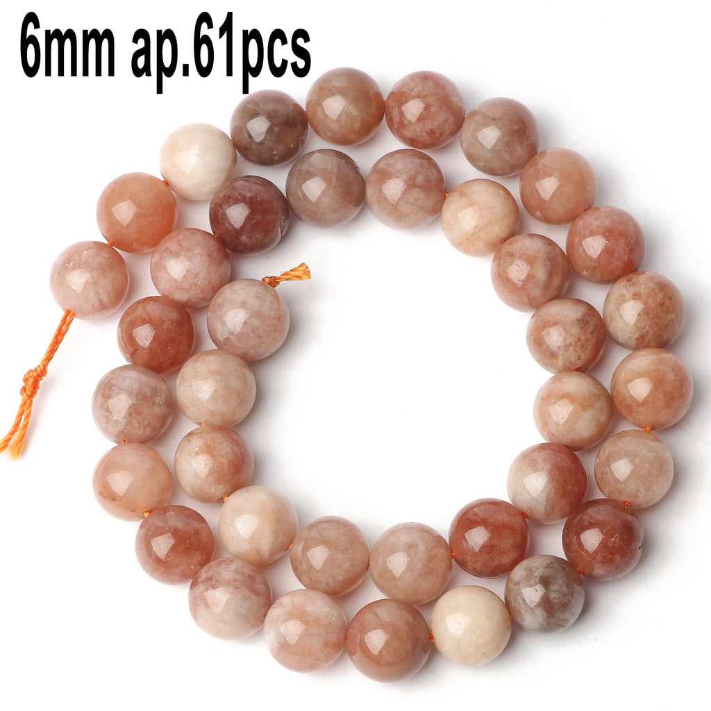 Stone Beads Nude Sunstone-Style Faceted Irregular for DIY Jewelry Making