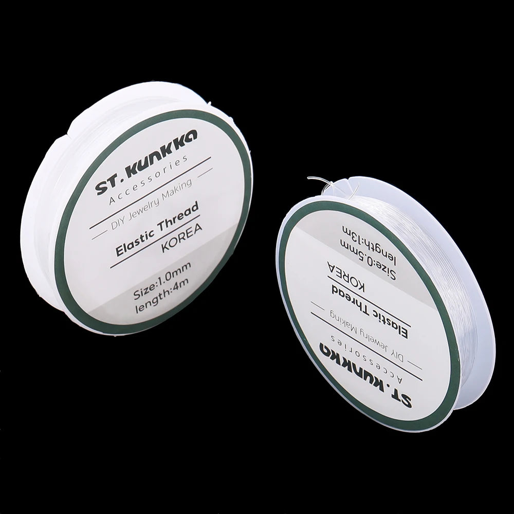Elastic Beading Cord Clear Rubber Stringing Line DIY Jewelry Making