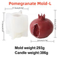 3D Creative Pomegranate Candle Silicone Mold DIY Fruit Pomegranate Aromatherapy Plaster Resin Soybean Wax Making Mold Decor Gift